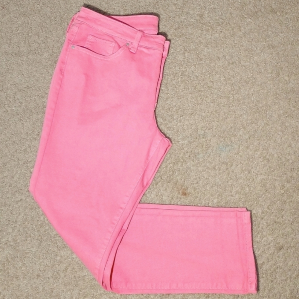 ANA PANTS, ORANGE COLOR, SIZE 12, Spandex
